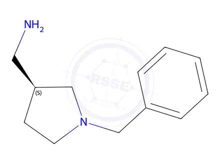 Chemical structure of (S)-(1-Benzylpyrrolidin-3-yl)methanamine