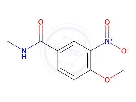 Chemical structure of 4-Methoxy-N-methyl-3-nitro-benzamide