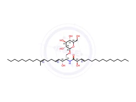 Chemical structure of Cerebroside A