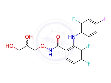 Chemical structure of Mirdametinib (Gomekli)