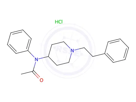 Chemical structure of Acetyl Fentanyl HCl