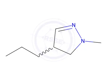 Chemical structure of 1-Methyl-4-propyl-2-pyrazoline