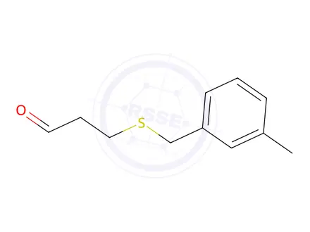 Chemical structure of 3-((3-Methylbenzyl)thio)propanal