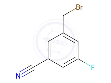 Chemical structure of 3-(bromomethyl)-5-fluorobenzonitrile