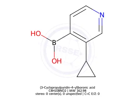 Chemical structure of (3-Cyclopropylpyridin-4-yl)boronic acid