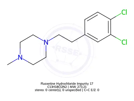 Chemical structure of Fluoxetine Hydrochloride Impurity 17