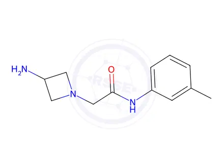 Chemical structure of 2-(3-aminoazetidin-1-yl)-n-(3-methylphenyl)acetamide