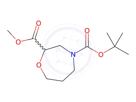 Chemical structure of 4-(tert-Butyl) 2-methyl 1,4-oxazepane-2,4-dicarboxylate