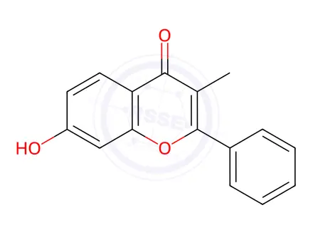 Chemical structure of 7-HYDROXY-3-METHYLFLAVONE
