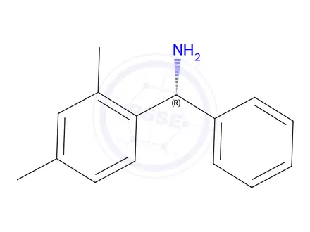 Chemical structure of (R)-(2,4-Dimethylphenyl)(phenyl)methanamine