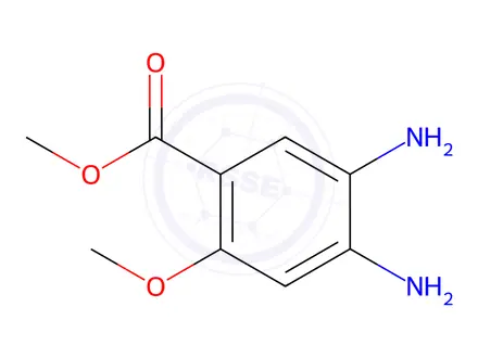 Chemical structure of Methyl 4,5-diamino-2-methoxybenzoate