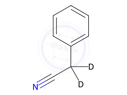 Chemical structure of Benzeneacetonitrile-d2