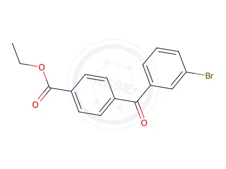 Chemical structure of 3-Bromo-4'carboethoxybenzophenone
