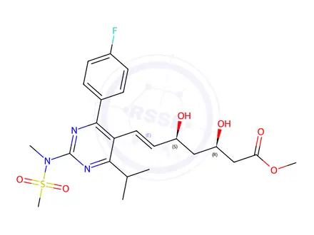 Chemical structure of Rosuvastatin (3S,5R)-Isomer Methyl Ester