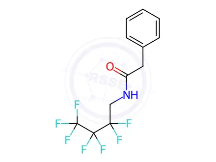 Chemical structure of N-(2,2,3,3,4,4,4-heptafluorobutyl)-2-phenylacetamide