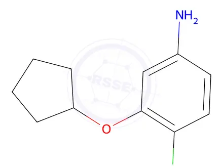 Chemical structure of 4-Chloro-3-(cyclopentyloxy)aniline