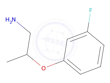Chemical structure of 1-[(1-aminopropan-2-yl)oxy]-3-fluorobenzene