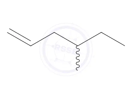 Chemical structure of 4-Methyl-1-hexene
