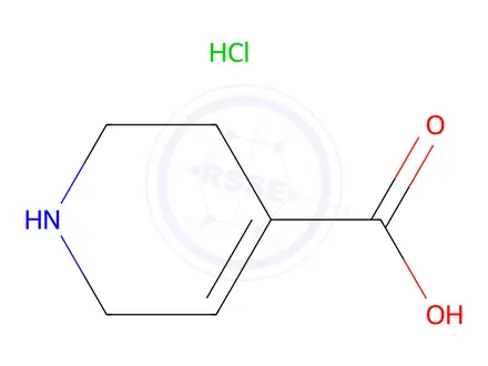 Chemical structure of 1,2,3,6-Tetrahydro-4-pyridinecarboxylic Acid Hydrochloride