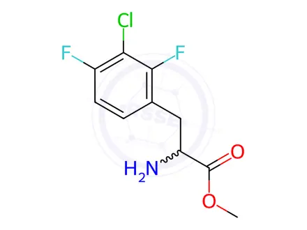 Chemical structure of Phenylalanine, 3-chloro-2,4-difluoro-, methyl ester