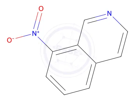 Chemical structure of 8-Nitroisoquinoline