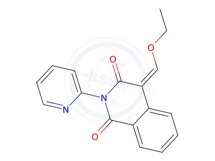 Chemical structure of 4-(Ethoxymethylidene)-2-(pyridin-2-yl)-1,2,3,4-tetrahydroisoquinoline-1,3-dione