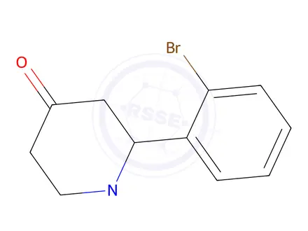 Chemical structure of 2-(2-Bromophenyl)-1-methylpiperidin-4-one