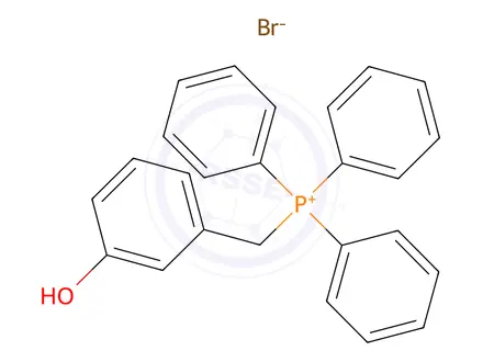 Chemical structure of (3-Hydroxybenzyl)triphenylphosphonium bromide