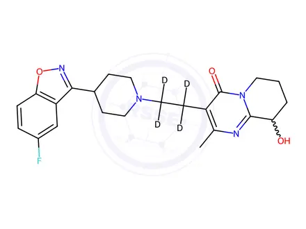 Chemical structure of 5-Fluoro Paliperidone-d4
