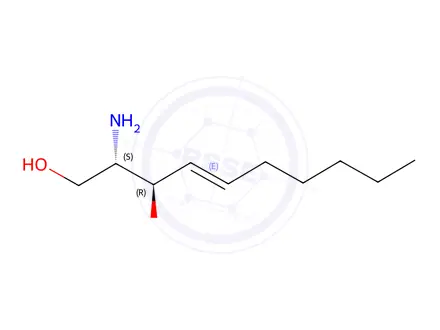 Chemical structure of (2S,3R,4E)-2-Amino-4-decene-1,3-diol