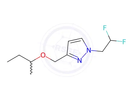 Chemical structure of 3-(sec-butoxymethyl)-1-(2,2-difluoroethyl)-1H-pyrazole
