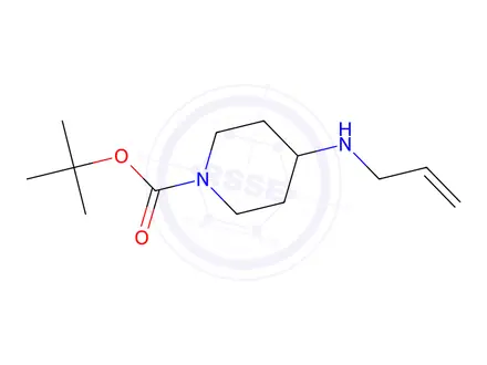 Chemical structure of 4-ALLYLAMINO PIPERIDINE-1-CARBOXYLIC ACID TERT-BUTYL ESTER