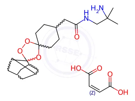 Chemical structure of Arterolane Maleate