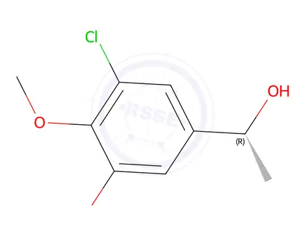 Chemical structure of (R)-1-(3-Chloro-4,5-dimethoxyphenyl)ethan-1-ol