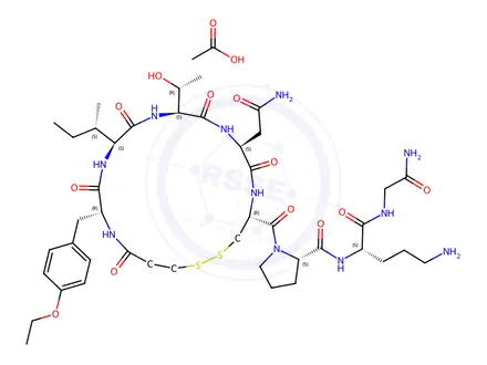 Chemical structure of Atosiban Acetate
