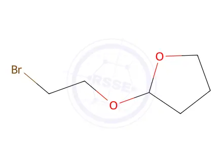 Chemical structure of Furan, 2-(2-bromoethoxy)tetrahydro-