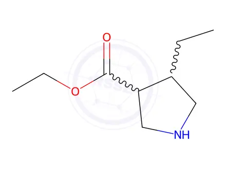 Chemical structure of Ethyl (3R,4R)-4-ethylpyrrolidine-3-carboxylate