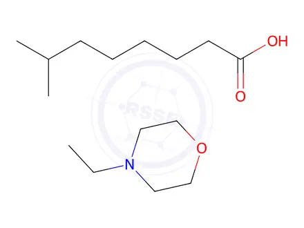 Chemical structure of isononanoic acid, compound with 4-ethylmorpholine (1:1)