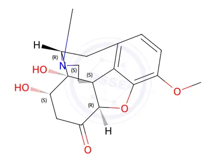 Chemical structure of 8β-Hydroxyoxycodone