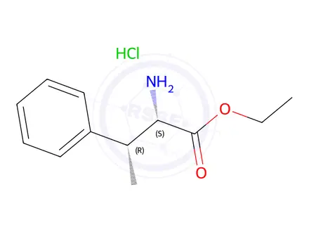 Chemical structure of (2S,3R)-2-Amino-3-phenyl-butyric acid ethyl ester hydrochloride