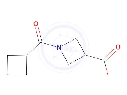 Chemical structure of 1-cyclobutanecarbonylazetidine-3-carboxylic acid