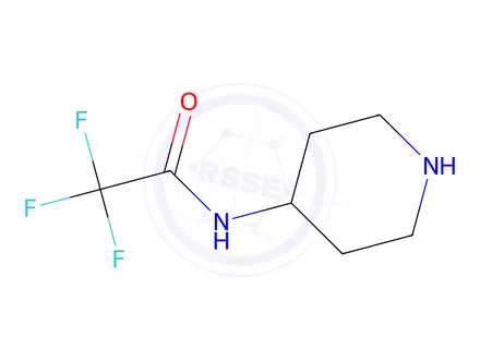 Chemical structure of 2,2,2-Trifluoro-N-(piperidin-4-yl) Acetamide Hydrochloric Acid Salt