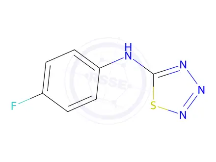 Chemical structure of N-(4-Fluorophenyl)-1,2,3,4-thiatriazol-5-amine