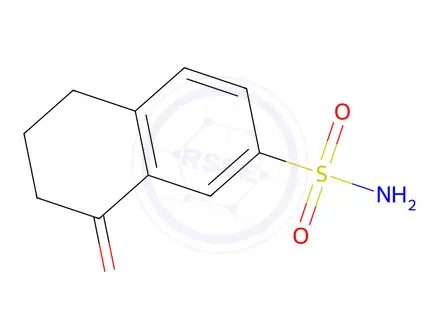 Chemical structure of 8-oxo-5,6,7,8-tetrahydronaphthalene-2-sulfonamide