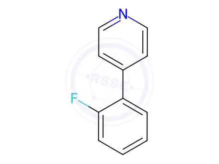 Chemical structure of 4-(2-Fluorophenyl)pyridine