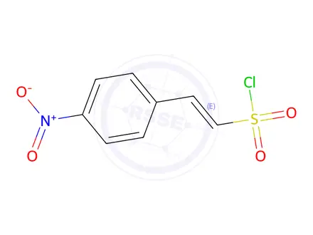 Chemical structure of 2-(4-nitrophenyl)ethene-1-sulfonyl chloride