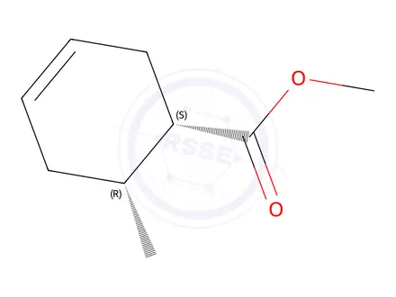 Chemical structure of 3-Cyclohexene-1-carboxylicacid,6-methyl-,methylester,(1S-cis)-(9CI)