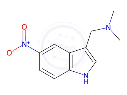 Chemical structure of N,N-Dimethyl-5-nitrotryptamine
