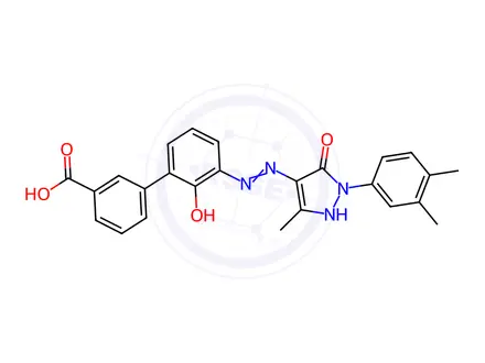 Chemical structure of Eltrombopag