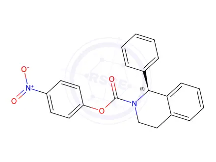 Chemical structure of (S)-4-Nitrophenyl 1-Phenyl-3,4-dihydroisoquinoline-2(1H)-carboxylate